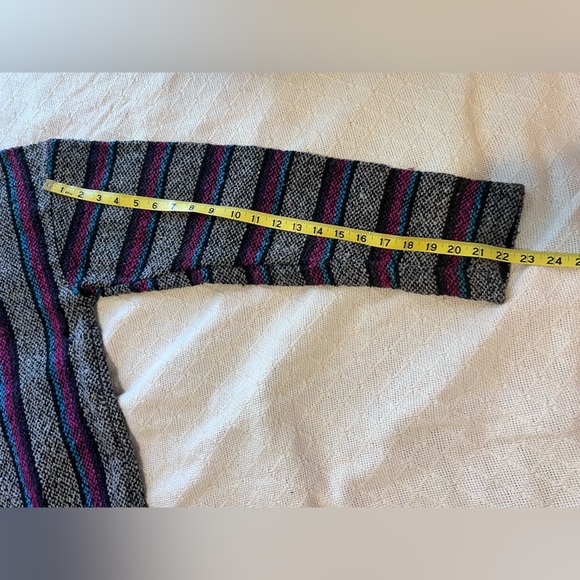 Öland Vintage XL Baja Hoodie Rug Knit Mexican Pullover Surf Boho - Picture 9 of 9